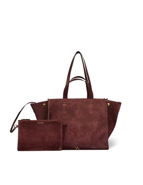 JEROME DREYFUSS LULU MEDIUM BAG IMPRIME CROCO MOKA